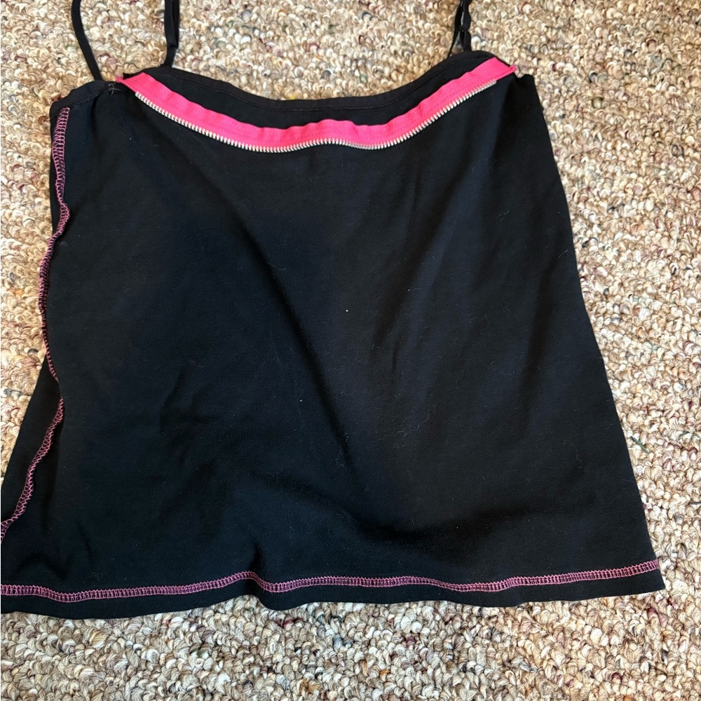 Black and Pink Women's Top